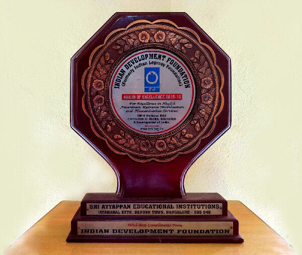 Award of Excellence in Health Awareness & Humanitarian Services